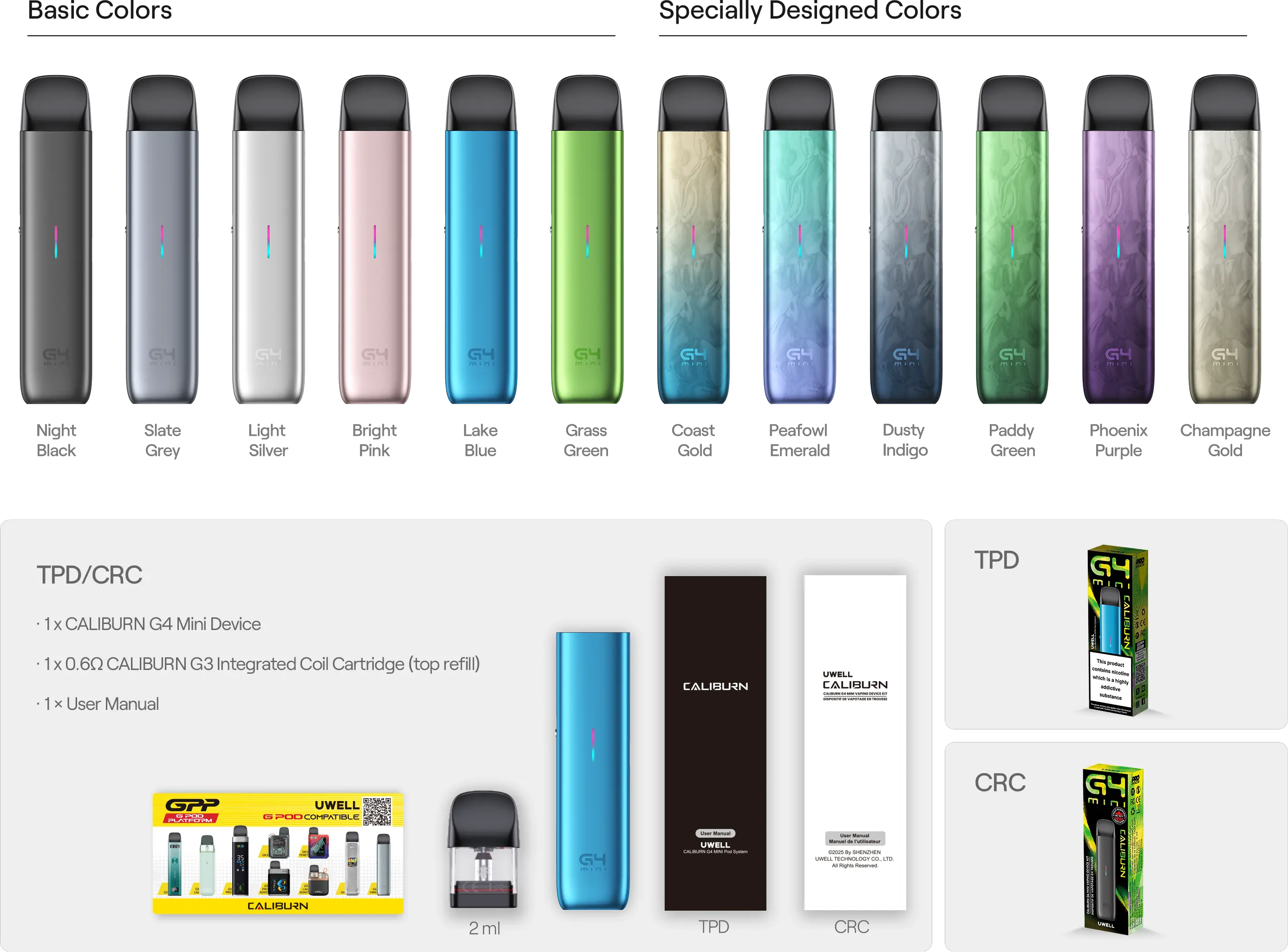 Uwell Caliburn G4 Mini 2